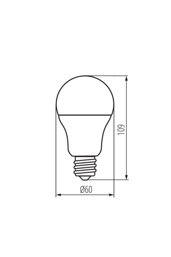 A60 N 9,5W E27-WW