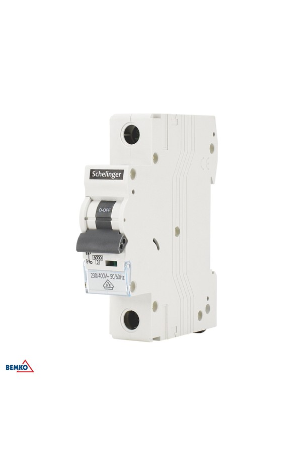 overcurrent circuit breaker 6ka 1p b 63a vde schelinger