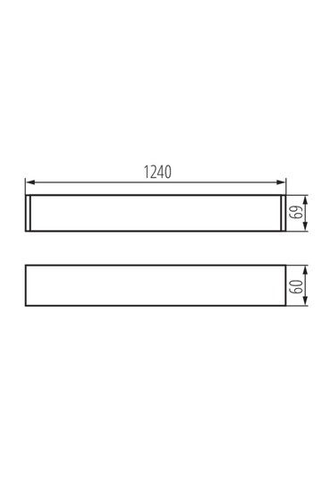 ALIN 4LED 1X120-W-NT