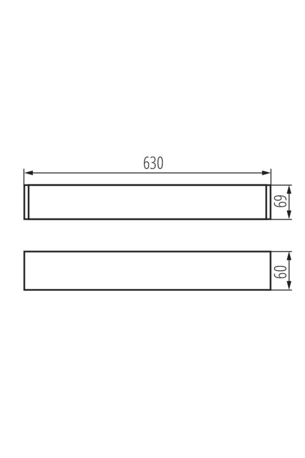 ALIN 4LED 1X60-B-NT