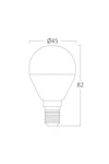 Braytron ADVANCE 5W E14 P45 6500K LED BULB