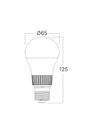 Braytron PREMIUM 13,5W E27 A65 5IN1 LED BULB