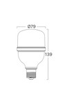 Braytron PREMIUM 18W E27 T80 6500K LED BULB