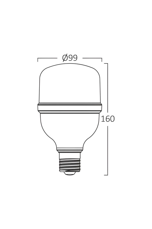 Braytron PREMIUM 28W E27 T100 4000K LED BULB