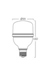 Braytron PREMIUM 28W E27 T100 4000K LED BULB