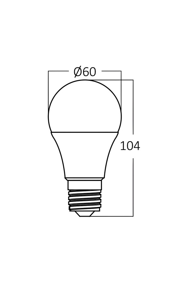 Braytron ADVANCE 9W E27 A60 DIM 3000K LED BULB