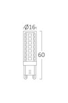 Braytron ADVANCE 6,5W G9 240D 220V 3000K LED BULB
