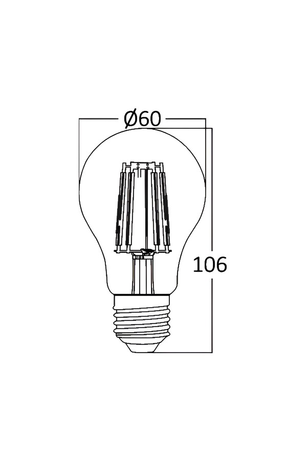 Braytron ADVANCE 7W E27 A60 CLR 6500K LED BULB