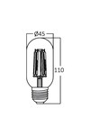 Braytron ADVANCE 4W E27 T45 CLR 3000K LED BULB