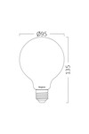 Braytron ADVANCE 7W E27 G95 SFT 3000K BULB