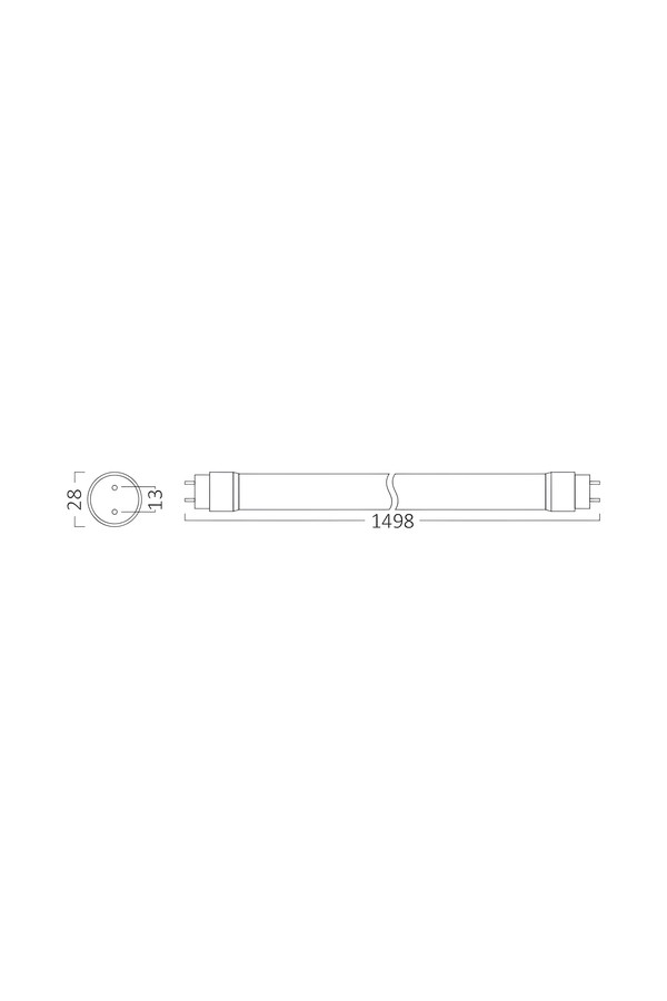 Braytron ADVANCE 24W G13 DB T8 GLS 6500K LED TUBE