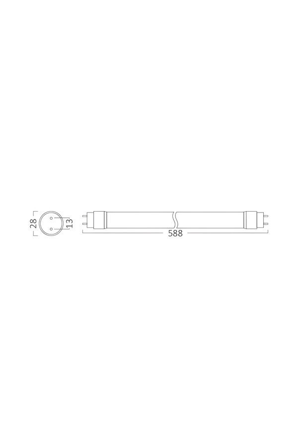 Braytron ADVANCE 9W G13 SG T8 GLS 4000K LED TUBE