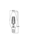 Braytron ADVANCE 4W E14 C35 AMB 2200K LED BULB