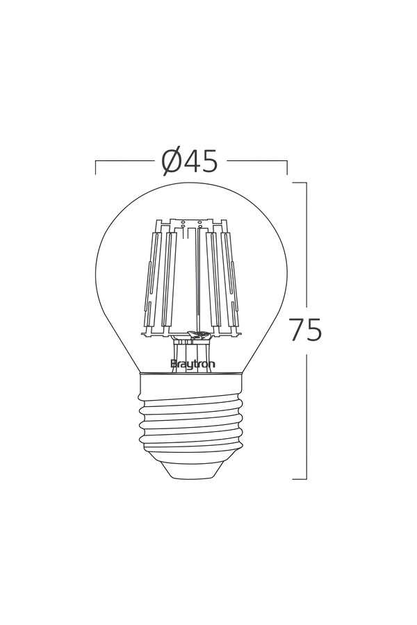 Braytron ADVANCE 4W E27 G45 AMB 2200K LED BULB