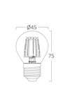 Braytron ADVANCE 4W E27 G45 AMB 2200K LED BULB