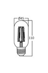 Braytron ADVANCE 4W E27 T45 AMB 2200K LED BULB