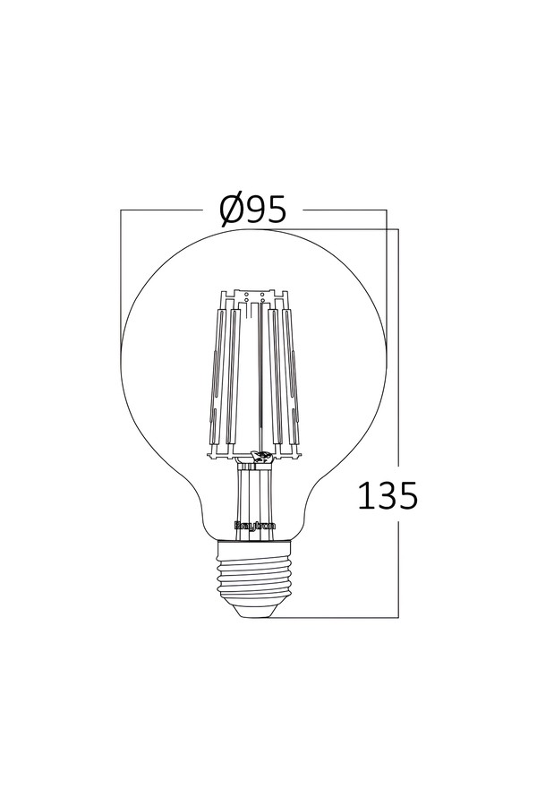 Braytron ADVANCE 6W E27 G95 AMB 2200K LED BULB