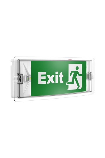 Braytron EXIT LED 3W DUAL IP54 WHT EMERGENCY EXIT LAMP