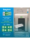 Braytron EXIT LED 3W DUAL IP54 WHT EMERGENCY EXIT LAMP