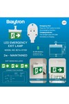 Braytron EXIT LED 2W HNG IP20 WHT EMERGENCY EXIT