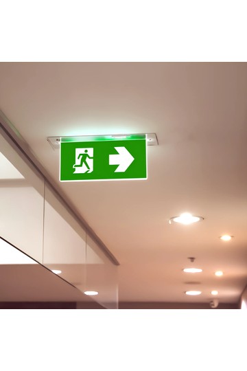 Braytron EXIT LED 2W RCS IP20 WHT EMERGENCY EXIT