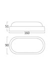 Braytron BULKHEAD B ELP 8W WHT IP54 6500K LED BULKHEAD