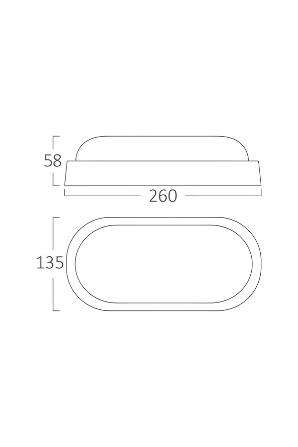 Braytron BULKHEAD B ELP 18W WHT IP54 3000K LED BULKHEAD