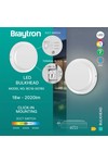 Braytron BULKHEAD 18W RND WHT 3IN1 IP65 LED BULKHEAD