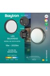 Braytron BULKHEAD 18W RND BLC 3IN1 IP65 LED BULKHEAD