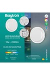 Braytron BULKHEAD 18W RND WHT SNS 3IN1 IP65 LED BULKHEA