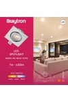 Braytron SPOTLED G3 7W SQR SLV 3IN1 LED SPOTLIGHT