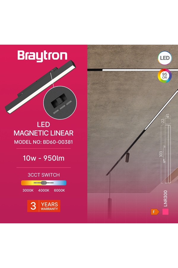 BRY-M20-LNR300-10W-48VDC-3IN1-BLC-MAG. LINEAR