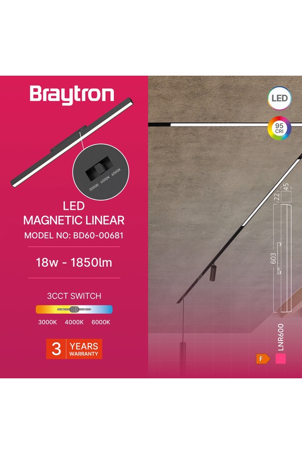 BRY-M20-LNR600-18W-48VDC-3IN1-BLC-MAG. LINEAR