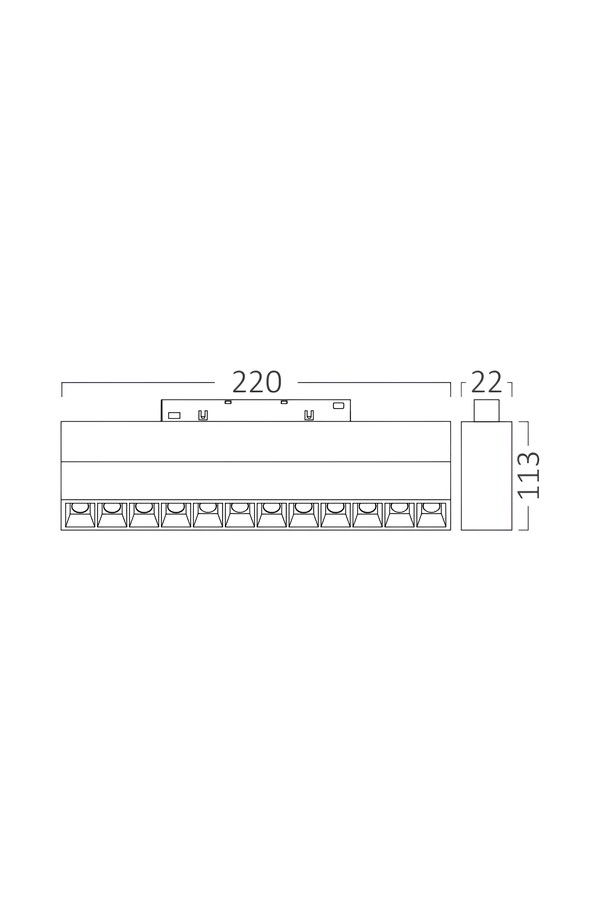 Braytron WSL250 12W 48VDC TUYA LAN BLC MAG. LINEAR