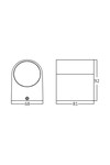 Braytron RITA P WL.1 WHT 1xGU10 IP44 WALL LIGHT