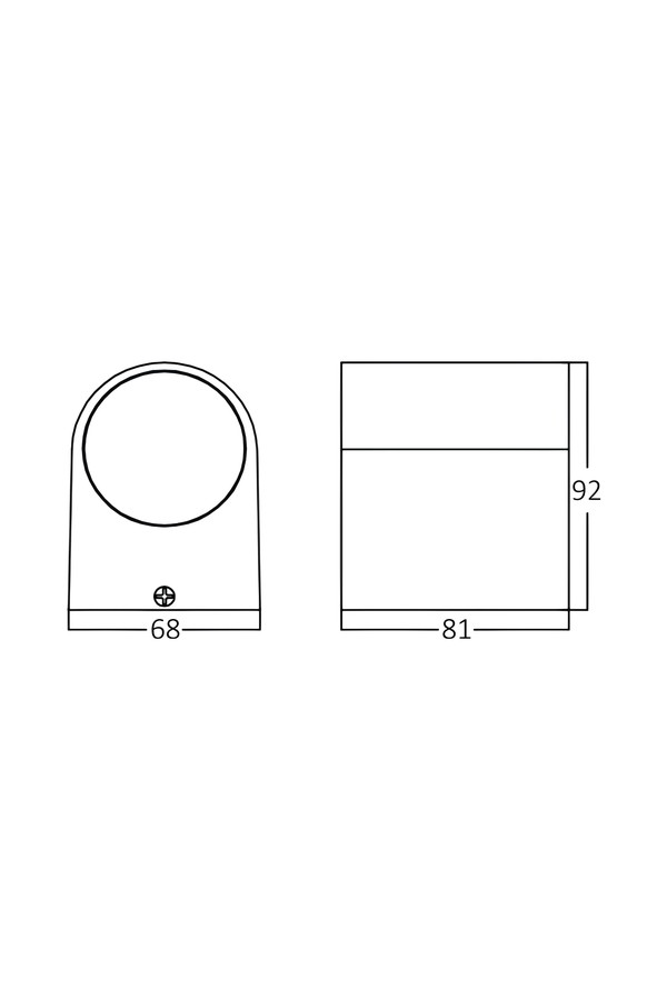 Braytron RITA P WL.1 GRY 1xGU10 IP44 WALL LIGHT