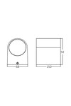 Braytron RITA P WL.2 WHT 2xGU10 IP44 WALL LIGHT