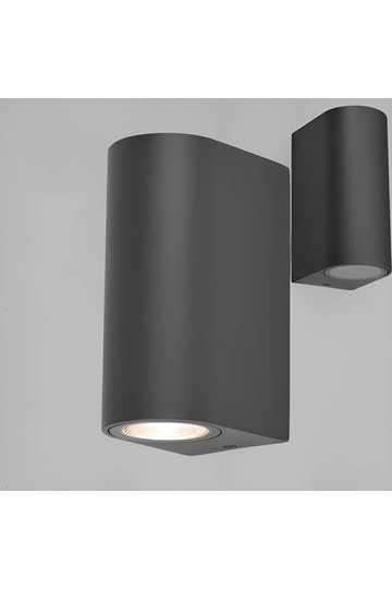 Braytron RITA P WL.2 GRY 2xGU10 IP44 WALL LIGHT