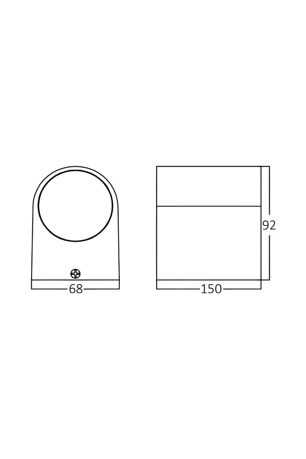 Braytron RITA P WL.2 GRY 2xGU10 IP44 WALL LIGHT