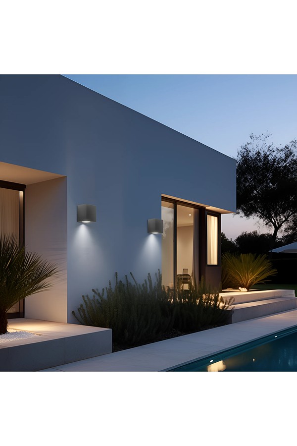 Braytron RITA T WL.1 GRY 1xGU10 IP44 WALL LIGHT