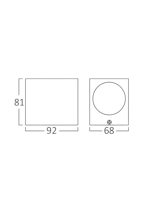 Braytron RITA T WL.1 GRY 1xGU10 IP44 WALL LIGHT