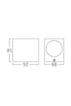 Braytron RITA T WL.1 GRY 1xGU10 IP44 WALL LIGHT