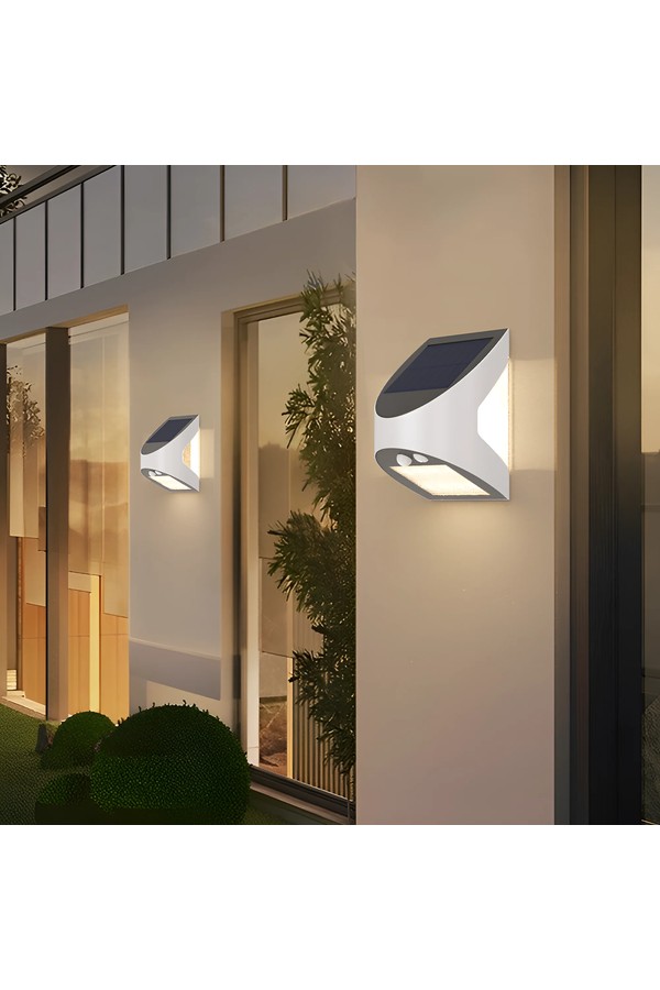 BRY-SOLARIS-W1-WHT-3W-6500K-IP54-SOLAR WALL LIGHT