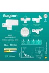 Braytron MILES W2 WHT 30W 4000K IP54 WALL LIGHT