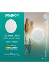 Braytron PALERMO S RND WHT 10W 3IN1 IP65 WALL LIGHT