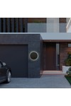 Braytron PALERMO M RND BLC 12W 3IN1 IP65 WALL LIGHT