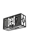 Braytron VENETO A SQR BLC 20W 3IN1 IP44 WALL LIGHT