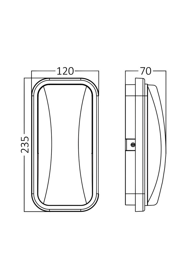 Braytron WALLS C ELP BLC 15W 3000K IP65 WALL LIGHT
