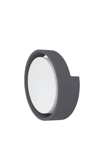 Braytron WALLS D RND GRY 12W 6500K IP65 WALL LIGHT