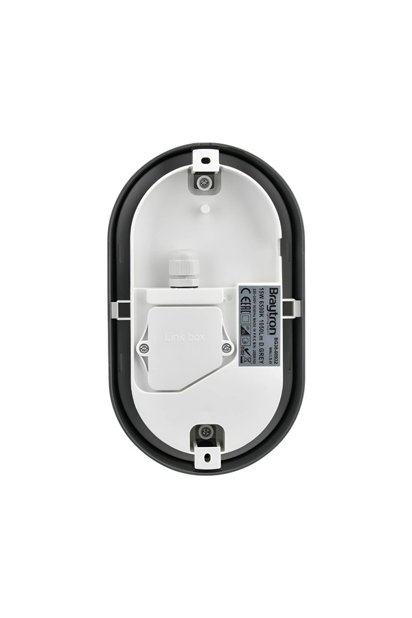 Braytron WALLS D ELP GRY 15W 3000K IP65 WALL LIGHT